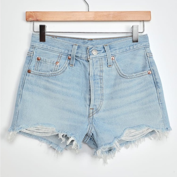 Levi’s 501 High-Rise Denim Shorts - Picture 2 of 6